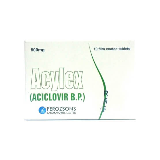 Acylex Tablets 800mg 10's
